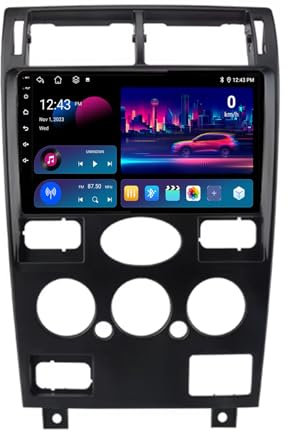 9 Pulgadas Pantalla Táctil Android 14 Radio 2 DIN para Ford Mondeo 3 2000-2007 con Carplay GPS Navigation Bluetooth Controles del Volante Cámara de Respaldo(A,T100 [2+32G])