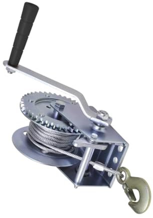 Ciieeo Treuil à Câble Manuel Robuste Pour Voiture Avec Câble Métallique De Mètres Et Capacité De Remorquage De Lb