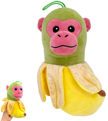SGZIOO Italian Brainrot Kuscheltier, Shimpanzinni Bananini Plush, Tung Tung Tung Sahur Plüschtier, Soft Stuffed Animal Plush Toy, Lustiges Geschenk