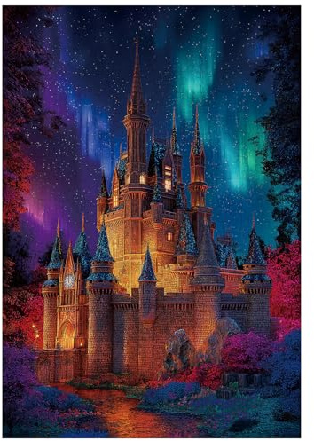 Ulord 300 Teile Puzzle für Erwachsene Aurora-Schloss Puzzles 38x26 cm | Puzzle für Erwachsene und Kinder Heimdekoration Geburtstagsparty Geschenk Spielzeug