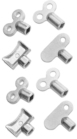 SOESFOUFU Radiator Bleed Key Set 8Pcs Including Extended and Old Style Air Vent Keys for Bathroom and Home Radiators