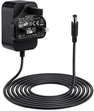 12V Power Adapter Compatible with BT Openreach ONT EchoLife HG612 Fibre Optic Modem, 2A AC/DC Power Supply Adapter for Router LED Strip CCTV Light Security Camera Monitor UK Plug (5.5 * 2.1mm) (BLACK)