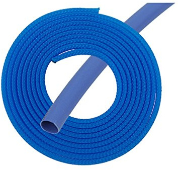 Phobya Simple Sleeve Kit 6mm (1/4) UV-Blau 2m incl. Heatshrink 30cm Modding Flex Sleeve