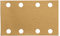 Mirka Gold Universal-Schleifpapier 81x133mm Klett 8-Loch/Korn P60, 50 Stk/Zum Schleifen von Gips, Spachtel, Spanplatten, Holz, Lack