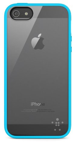 Belkin Candy Case TPU/Acryl-Schutzhülle (geeignet für iPhone 5/5s) blau/durchsichtig