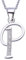 VIKI LYNN Initial Anhänger P 925 Sterling Silber Buchstabe Halskette mit Zirkonia Personalisierte Geschenke für Frauen Damen Mädchen