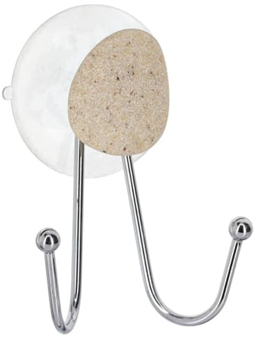 Tendance - Doppelter metallhaken an 1 saugnapf 1 deko - kieselstein