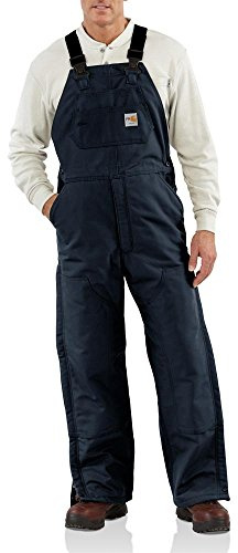Carhartt Herren-Lätzchen, feuerbeständig, gefüttert, Dunkelblau, 91 x 81 cm (B x L), Dunkles Marineblau, M