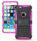 Cable And Case iPhone 6 Plus Case, iPhone 6/6S Plus Armor cases Tough Rugged Shockproof Armorbox Dual Layer Hybrid Hard/Soft Slim Protective Case - Armor Case Armorbox Pink
