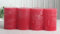 Set: 4X Rustik-Stumpenkerze, 8 x 5 cm Ø, rot