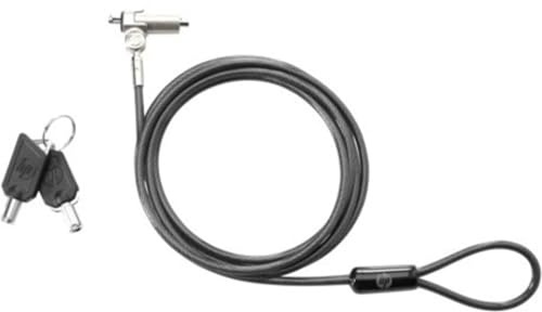 HP Essential Keyed Cable Lock , Black