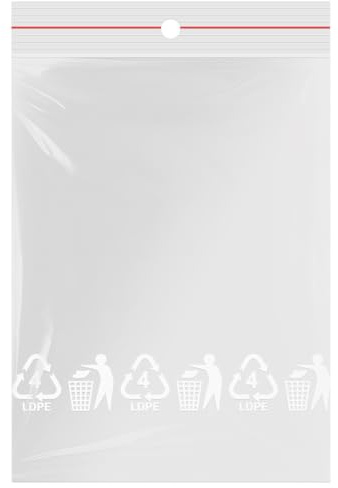 verpacking sachets à fermeture zip 150 x 200 mm [taille et quantité au choix] transparents 50 µm sachets en polyéthylène en plastique refermables (1000 unités)