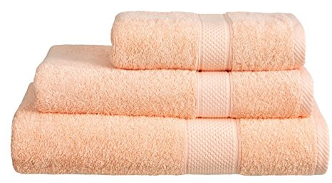 Snugglemore - Turkish Cotton Bath/Hand Towel/Bathroom Towels/Large Sheets/Pack of 2 (Peach, Bath Sheet x 2)