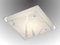 Trango 3694 LED Deckenleuchte eckig *LAZZIO* aus Metall mit Design Motive bedrückt Glas-Lampenschirm, Deckenlampe, Wandleuchte, Badlampe inkl. 3000K warmweiß LED Leuchtmittel