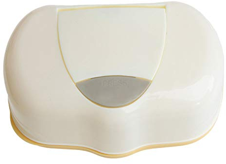 Uministyle Minimalistic Yellow Rectangular Polypropylene Tissue Box Wipe Holder Box Baby Wipes Dispenser Tub Tissue Case Diaper Organizer