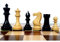 RoyalChessMall - 4 Piezas de ajedrez de Madera ponderadas Pro Staunton - Madera ennegrecida - 4 Queens