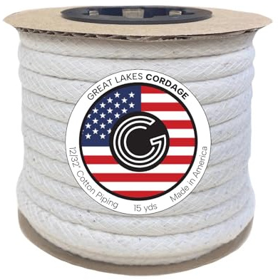 Size 4 Cotton Piping Filler Cord 9.5cm, 14m