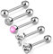 OUFER Body Piercing Zungenpiercing 14G 316L Edelstahl Sexy Zungenpiercings Schmuck Tongue Piercings Tongue Barbell Externally Tongue Bars