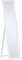 HOMCOM Espejo de Pie Cuerpo Entero Espejo de Pared Rectangular con 2 Formas de Uso Moderno para Pasillo Dormitorio Sala de Estar 37x37x154 cm Blanco