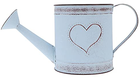 YARNOW Vintage Blumenvase Gießkanne Eimer Retro Blumentopf Landhausstil Pflanzentopf Kaktus Übertopf Dekovase Garten Tischvase Metall Deko Vase Balkon Wohnzimmer Hochzeit Shabby Chic Deko