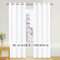 PONY DANCE Eyelet Thermal Insulated Curtains - White Light Filtering Privacy Protection & Energy Saving Curtains for Living Room/Bedroom, Home Decoration Drapes, 52 x 84 Inch, 2 Panels, Pure White