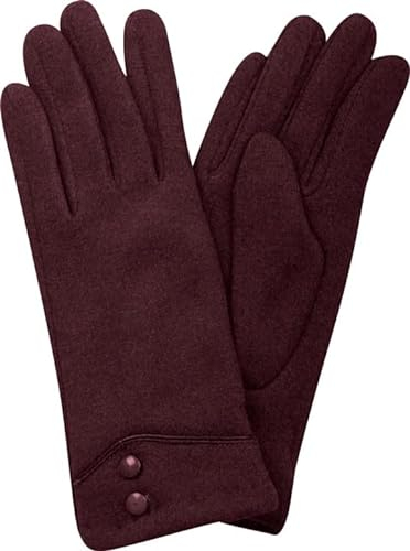Capelli New York Jersey Handschuhe Farbe Wine