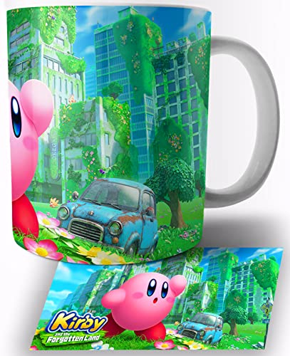 TusRelojes Kirby and the Forgotten Land Tasse en Céramique Blanche 325ml Mug