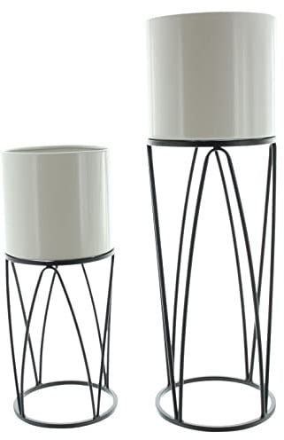 FRANK FLECHTWAREN Übertopf 'Retro', 2er Set, Pflanztopf, Blumen, Pflanzen, dekorativer Blickfang | Blumen, Pflanzen, dekorativer Blickfang