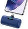 Feob Power Bank USB C 5000mAh,15W PD 3.0A Fast Charging Portable Charger Mini Power Bank LCD Display Battery Pack Compatible with Samsung S23,S22/Note/Moto/LG/Pixel/Nexus, USB C Phones etc - Blue