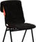 STOOV Big Hug - Kabellose Wärmedecke - Infrarot mit Abschaltautomatik - 3 bis 6 Stunden wärme - 40x110 cm - Wollig Schwarz