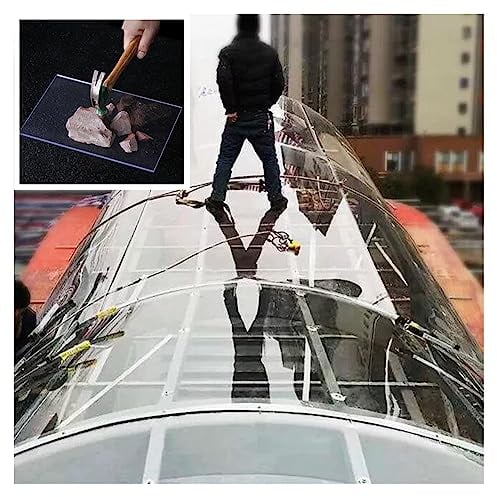 Láminas De Plástico Transparentes - Placa De Plástico De Policarbonato De 1,5 Mm - Los Jardines Al Aire Libre Y Las Cubiertas De Invernadero Son Resistentes A La Rotura. Más Fácil De Cortar Y Doblar (