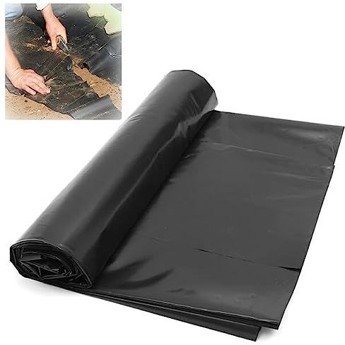HDPE Dichtungsfolie Teichfolie Flexible Teichplane 0.12mm Fischteichfolie Gartenpoolmembran UV-beständiges Teichmembran Undurchlässige Schwimmteich Folie 1x1m 2x5m 3x6m 4x7m 8x10m 10x10m(Größe:2.5x10m