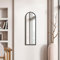 MirrorOutlet The Arcus - Black Metal Framed Modern Arched Wall Mirror 47 X 16 (120CM X 40CM) Black. 2cm Wide Frame and 3cm Deep.…