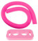 Dickly Tagliatelle per Piscina galleggianti, Tubo in Schiuma Flessibile per tagliatelle per Piscina da 59 Pollici con connettore, Rosa