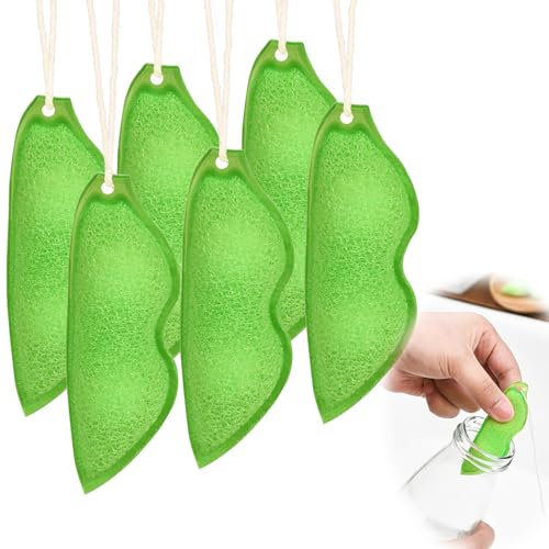 SDALU Magic Beans Bottle Cleaner, Reuseable Bottle Cleaning Sponge, Heat Resistance Bottle Sponge for Internal Cleaning of Small Mouth (6PCS)