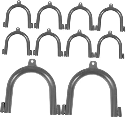 OSALADI 10pcs Hooks Washing Machine Hose Guide Hose Hook Hose Holder Dishwasher Drain Hose Adapter Discharge Hose Clip U Brackets for Mounting Pp Sewer