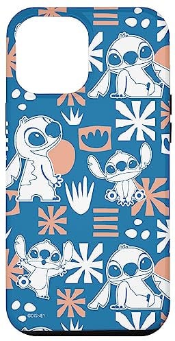 iPhone 12 Pro Max Disney Stitch Cute Hawaii Print Case