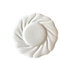 NEBE Platos Vajilla Plato de cerámica con Relieve Tridimensional Blanco de 9 Pulgadas, Plato de Cocina for Restaurante, Plato de Aperitivos, Plato de Ensalada, Plato de Postre Platos