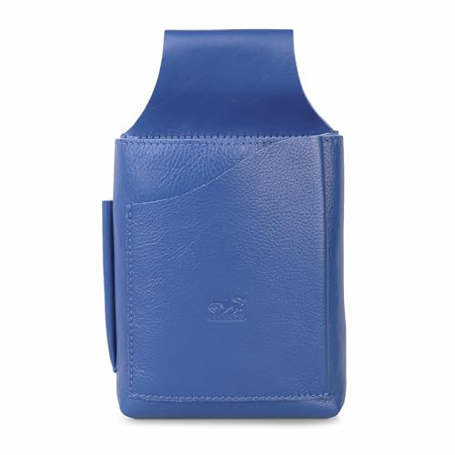 Kellnerholster, Kellnerhalfter, Kellnertasche, Kellner-Set, Holster, Halfter, Gürteltasche aus Echt-Leder, Modell 92430 - Jahn-Lederwaren (Blau)