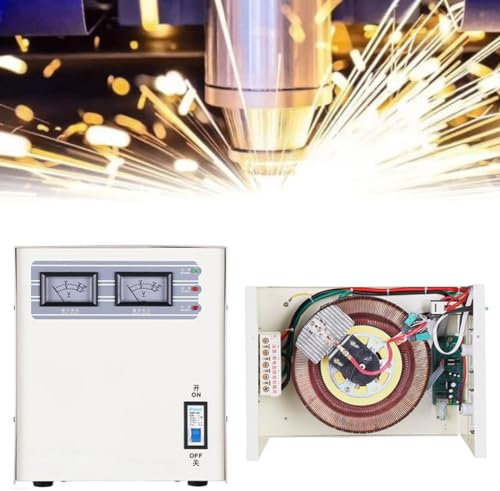 Regolatore di sovratensione 220V 1000W/2000W/3000W/5000W Stabilizzatore elettronico automatico di tensione CA ad alta precisione Adatto per elettrodomestici instabili,5000W