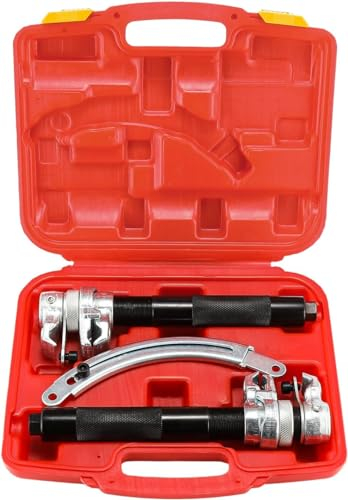 GEAREVER 2-Piece Universal Spring Compressor Set, Car Professional Spring Tensioner Shock Absorber Tool Lowering 1.2T with Safety Bracket for Cars Trucks ATV UTV