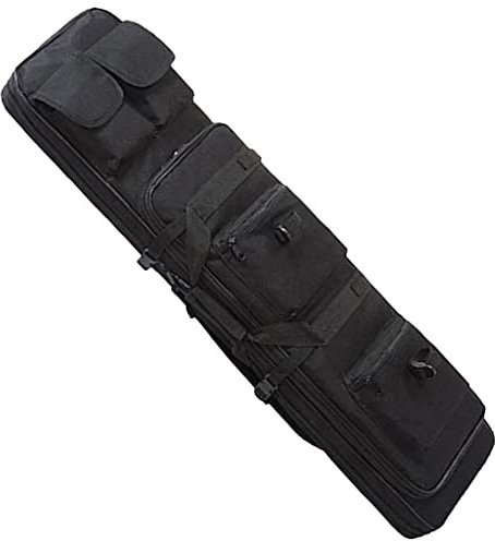ANSNOW Waffentasche Gewehrkoffer Waffentasche Koffer Waffentasche Mit 4 Zubehörtaschen Waffentasche Für Langwaffen Multifunktionale Angeltasche Rutentasche Zum Schutz Von Gewehren/Noir/85 cm