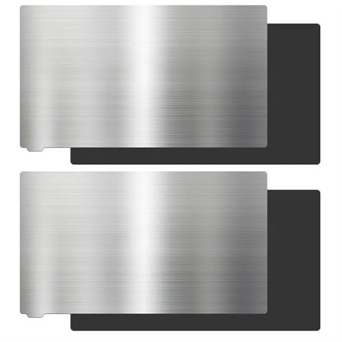 KE88FENG for Energetic Resin 3D-Drucker Flex-Bauplatte 224 x 129 mm Federstahlblech und Magnetfuß for Saturn 2 8K/ 3/8K(2 Sets)