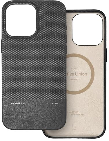 Native Union (Re Classic Case 3.0 – MagSafe Compatible with Built-in Magnets – Resistant & Recycled Materials – Ultra-Durable with 6ft / 1.8m Drop Protection for iPhone 16 Pro Max (Black)