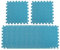 Qianly 10 Stück Plüsch Puzzle Schaumstoff Bodenmatte, Rutschfeste, Ineinandergreifende Fliesen, Weiche Klettermatten für Bodenbeläge, Bauernhaus, Training, K, Blau