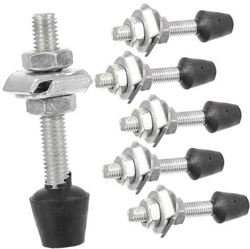 OSALADI 6pcs Woodworking Toggle Clamp Screw Assembly Iron Galvanized Screws Clamp Foot Bolt for Elbow Corrosion-Resistant Long-Life