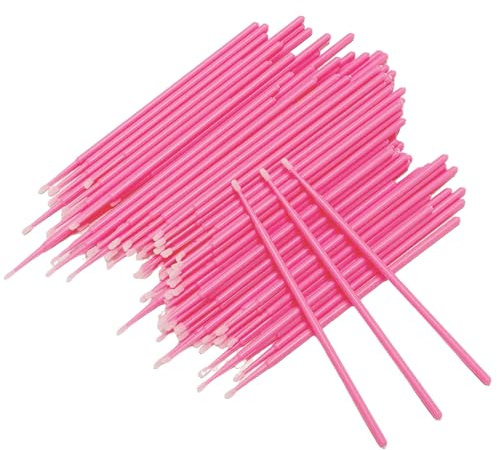 300 Hisopos De Algodón Rosa, Palo De Limpieza De Pestañas Multifuncional, Extensión De Pestañas, Accesorios De Frotis Convenientes Y Productos De Belleza.