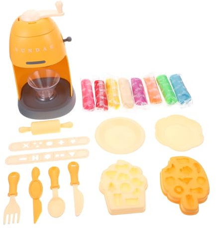 HEALSOPTHY 1ensemble Machine à Glace pour Garçon Fille Jouet De Cuisine Simulation avec Pâte Colorée Activité Interactive pour Filles Et Garçons Stimule La Créativité Reconnaissance
