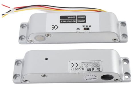 Elektro-Tropfs Chloss, 24V NC DC12 Fail Safe Electric Deadbolt Lock mit Zeit Verzögerung Geeignet für Holzmetall-Brandschutz Türen Oberfläche Montiert