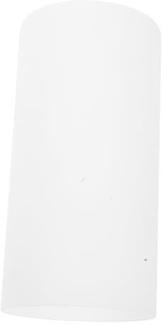 HOMSFOU Glas Lampenschirm Milchglas Ersatz Lampenschirm Für E27 Leuchten Ø100x200mm Wand Und Tischlampe Deckenleuchte Schirm